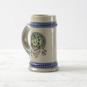 Burnett Clan-Abzeichen Bierglas (Vorderseite Links)