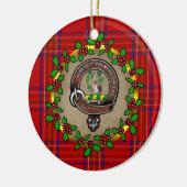 Burnett Clan Abzeichen & Tartan Personalisierte We Keramik Ornament (Links)