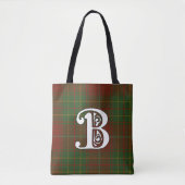 Burnett Clan Tartan Monogram Tasche (Vorderseite)
