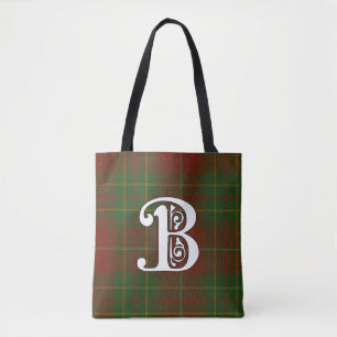Burnett Clan Tartan Monogram Tasche