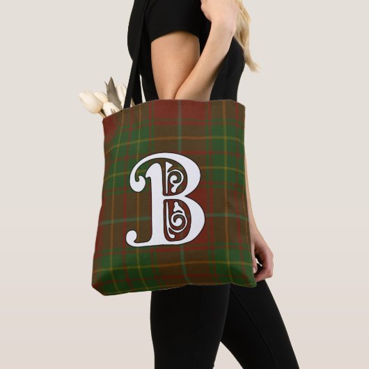 Burnett Clan Tartan Monogram Tasche (Von Nahem)