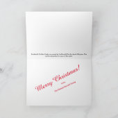 Burnett Clan's Crathes Burg Holly Weihnachtskarte Karte (Innenseite)