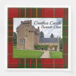 Burnett Clans Tartan Crathes Castle Paper Napkin Serviette