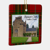 Burnett Scottish Clan Castle Xmas Keramik Keramikornament (Rechts)