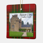 Burnett Scottish Clan Castle Xmas Keramik Keramikornament (Links)