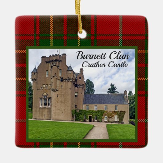 Burnett Scottish Clan Castle Xmas Keramik Keramikornament (Vorderseite)