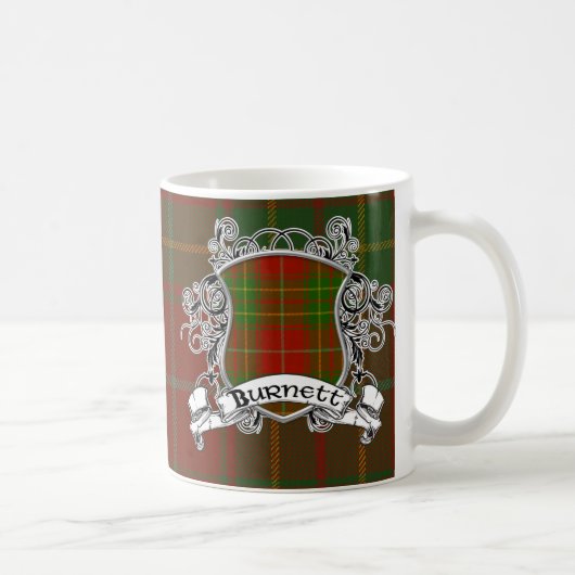 Burnett Tartan-Schild Kaffeetasse (Rechts)