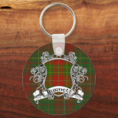 Burnett Tartan Shield Schlüsselanhänger (Vorderseite)