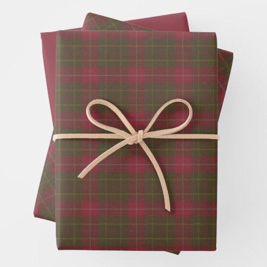 Burnett Weathered Original Scottish Tartan Geschenkpapier Set (Beispiel)