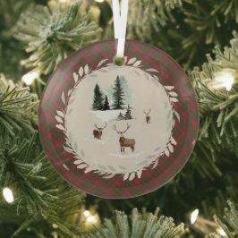 Burnett Weathered Original Scottish Tartan Ornament Aus Glas