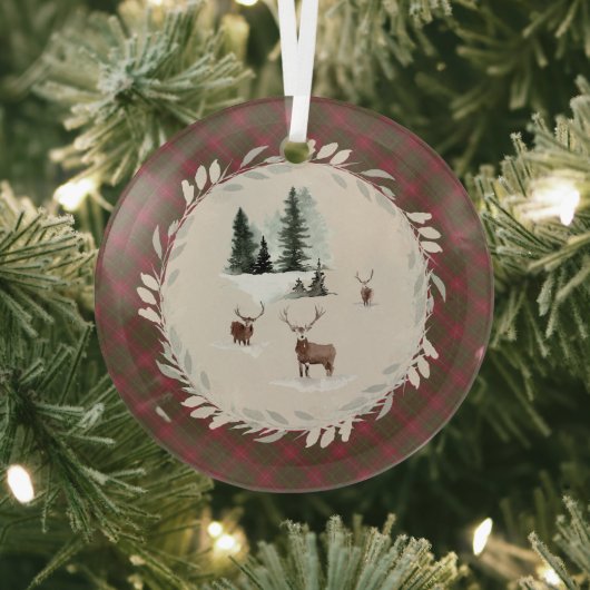 Burnett Weathered Original Scottish Tartan Ornament Aus Glas (InSitu)