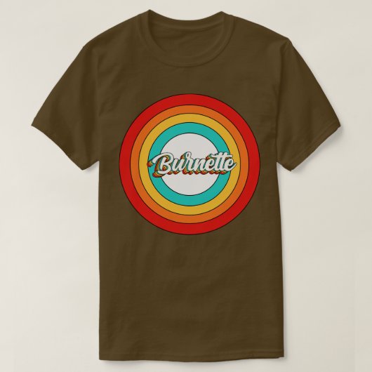 Burnette Name Shirt Vintag Burnette Circle (Design vorne)