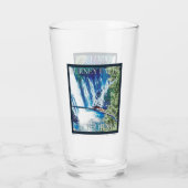 Burney Falls, CA Poster Glas (Rückseite)