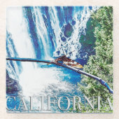 Burney Falls, CA Poster Glasuntersetzer (Vorderseite)