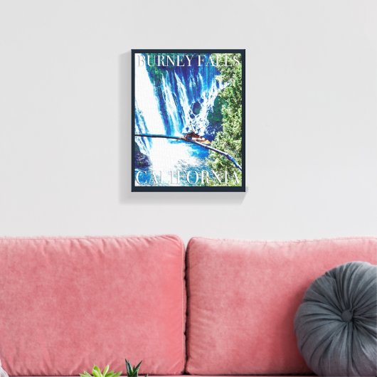 Burney Falls, CA Poster Leinwanddruck (Insitu (Wohnzimmer))