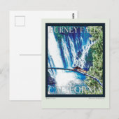 Burney Falls, CA Poster Postkarte (Vorne/Hinten)