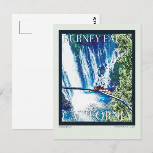 Burney Falls, CA Poster Postkarte (Vorne/Hinten)
