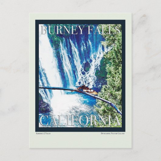 Burney Falls, CA Poster Postkarte (Vorderseite)