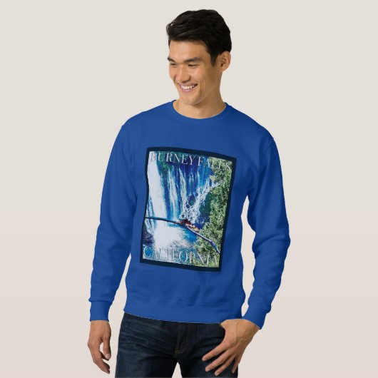 Burney Falls, CA Poster Sweatshirt (Vorne ganz)