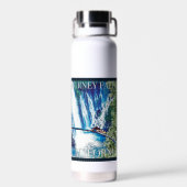 Burney Falls, CA Poster Trinkflasche (Rückseite)