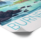 Burney Falls California Travel Poster (Ecke)