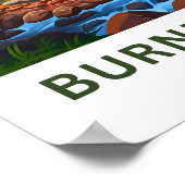 Burney Falls California Travel Print Poster (Ecke)