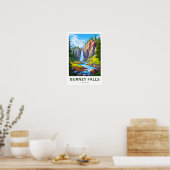 Burney Falls California Travel Print Poster (Küche)