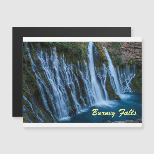 Burney Falls Magnetkarte (Vorne/Hinten)