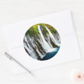 Burney Falls, Mcarthur-Burney Falls Memorial Runder Aufkleber (Umschlag)