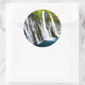 Burney Falls, Mcarthur-Burney Falls Memorial Runder Aufkleber (Tasche)