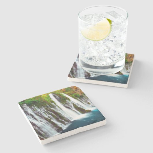 Burney Falls, Mcarthur-Burney Falls Memorial Steinuntersetzer (Seitenansicht)