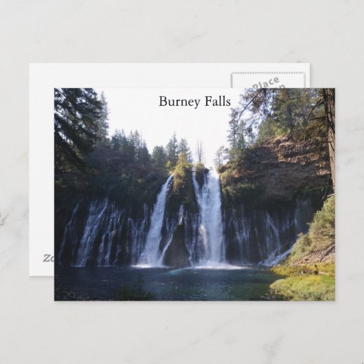 Burney Falls Postcard Postkarte (Vorne/Hinten)