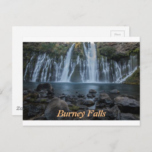 Burney Falls Postcard Postkarte (Vorne/Hinten)