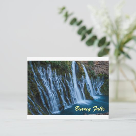Burney Falls Postcard Postkarte (Stehend Vorderseite)