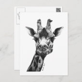 Burney the Giraffe Postkarte (Vorne/Hinten)