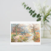 Burnham Beeches in England - Vintage Postkarte (Stehend Vorderseite)