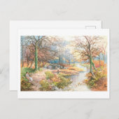 Burnham Beeches in England - Vintage Postkarte (Vorne/Hinten)