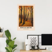 Burnham Beeches Reiseplakat Poster (Heimbüro)