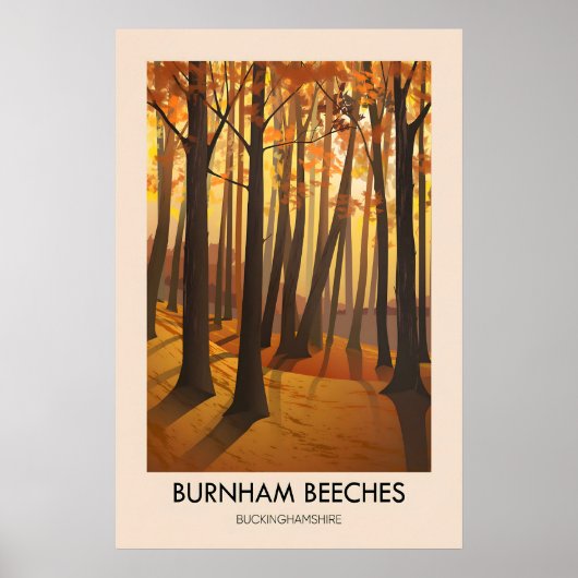 Burnham Beeches Travel Poster (Vorne)