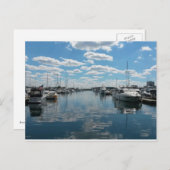 Burnham Hafen - Chicago Postkarte (Vorne/Hinten)