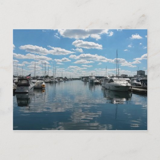 Burnham Hafen - Chicago Postkarte (Vorderseite)