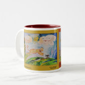 Burnham Mädchen-Kunst-Tasse Zweifarbige Tasse (Vorderseite Links)