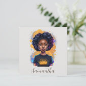 Burning Afro Woman (Stehend Vorderseite)