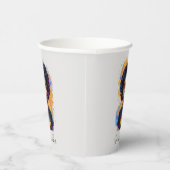 Burning Afro Woman Pappbecher (Rechts)