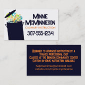 Burning aromas cooking pot Koch Visitenkarten Visitenkarte (Vorne/Hinten)