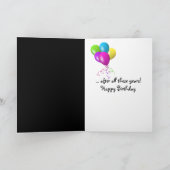 Burning Birthday Candles Card Karte (Innenseite)