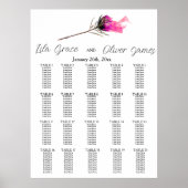 Burning Bloom Elegance Wedding Poster (Vorne)