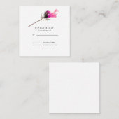 Burning Bloom Elegance Wedding RSVP Begleitkarte (Vorne/Hinten)