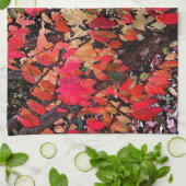 Burning Bush Abstrakt Geschirrtuch (Gefaltet)