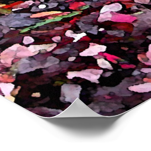 Burning Bush Abstrakt Poster (Ecke)